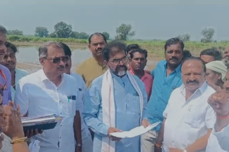 ಕಲಬುರಗಿ : ಬೆಳೆ ಹಾನಿ ವಿಕ್ಷೀಸಿದ ಛಲವಾದಿ ನಾರಾಯಣಸ್ವಾಮಿ